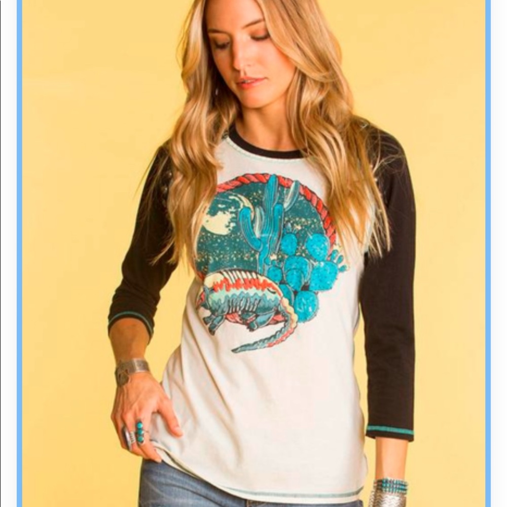 NWOT Double D Ranch Armadillo Highway Tee Small